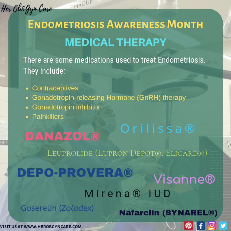 drug options for medical treatment of endometriosis